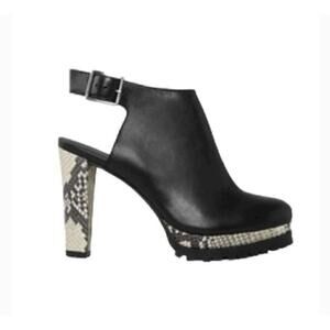 NWOB AllSaints Slingback Sarris snakeskin booties 36
